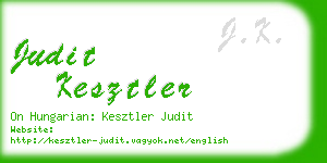 judit kesztler business card